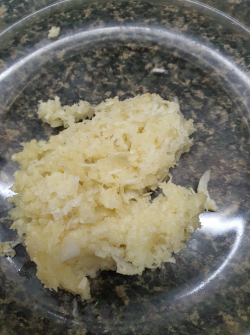 Picture of grated ginger.
